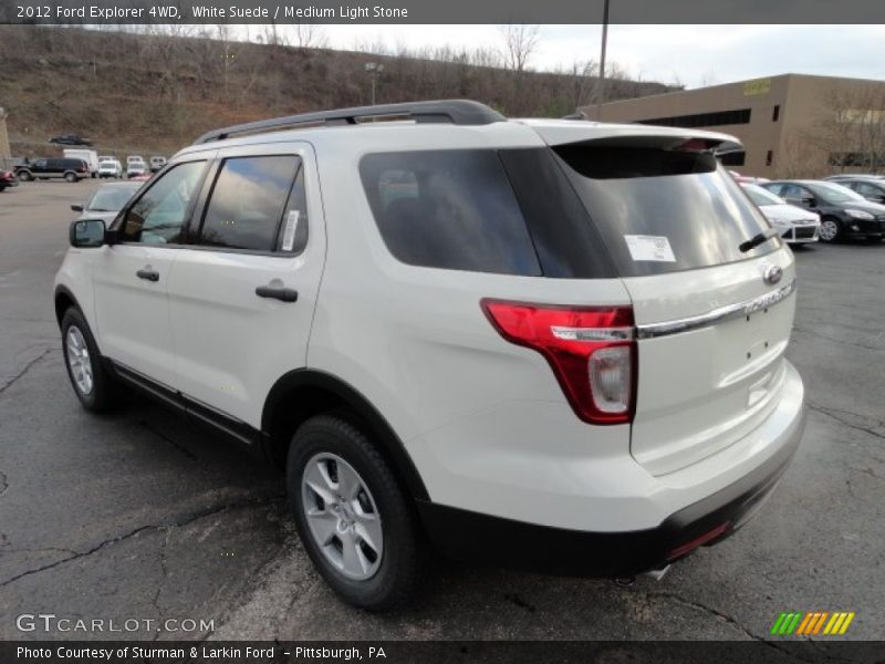  2012 Explorer 4WD White Suede