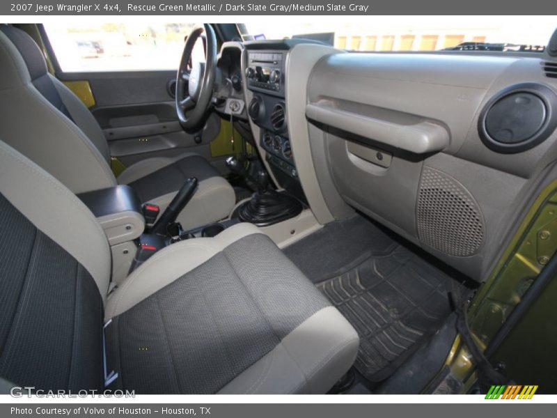 Rescue Green Metallic / Dark Slate Gray/Medium Slate Gray 2007 Jeep Wrangler X 4x4