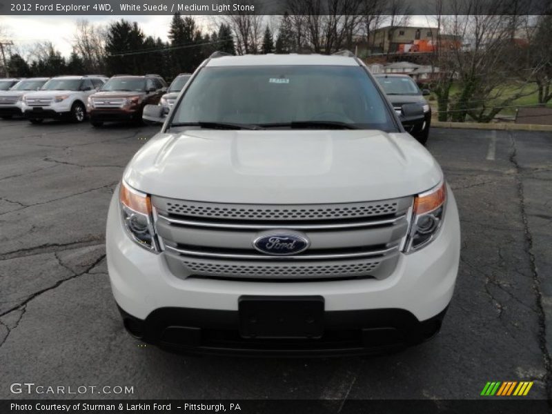 White Suede / Medium Light Stone 2012 Ford Explorer 4WD