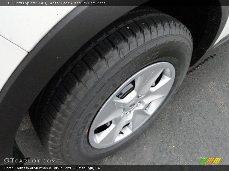 White Suede / Medium Light Stone 2012 Ford Explorer 4WD