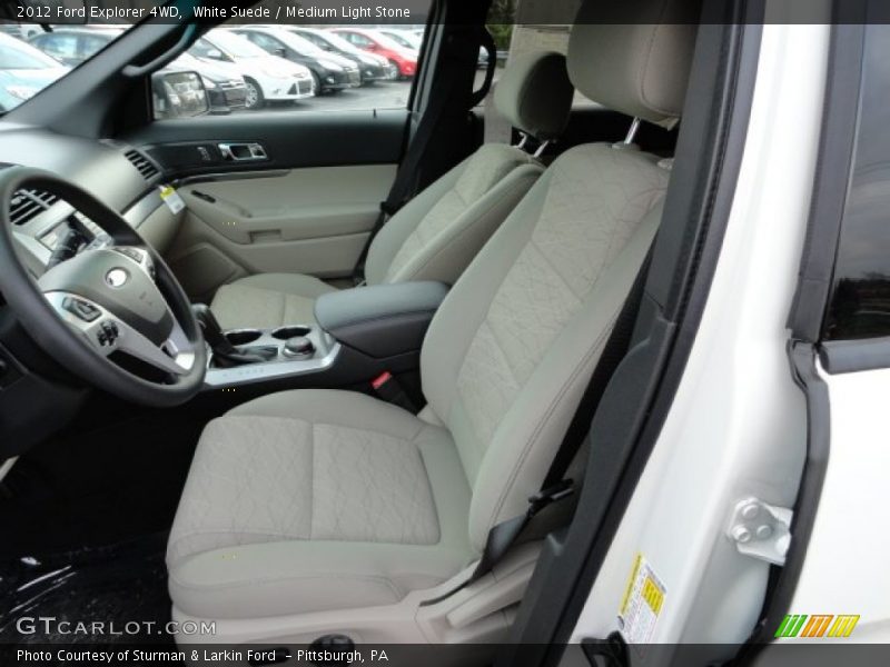 White Suede / Medium Light Stone 2012 Ford Explorer 4WD