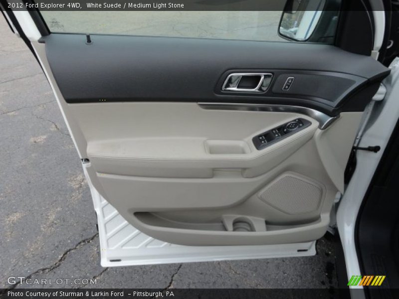 White Suede / Medium Light Stone 2012 Ford Explorer 4WD