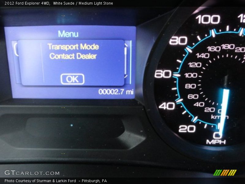 White Suede / Medium Light Stone 2012 Ford Explorer 4WD