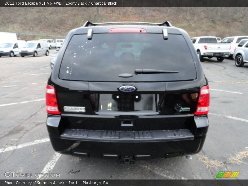 Ebony Black / Charcoal Black 2012 Ford Escape XLT V6 4WD