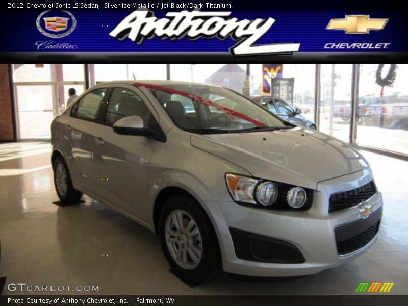 Silver Ice Metallic / Jet Black/Dark Titanium 2012 Chevrolet Sonic LS Sedan