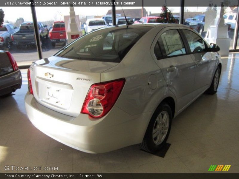 Silver Ice Metallic / Jet Black/Dark Titanium 2012 Chevrolet Sonic LS Sedan