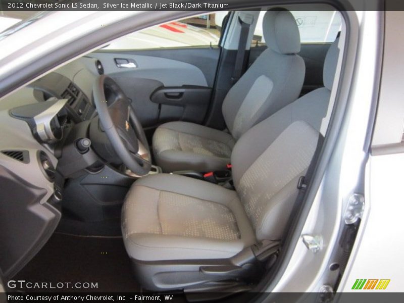 Silver Ice Metallic / Jet Black/Dark Titanium 2012 Chevrolet Sonic LS Sedan