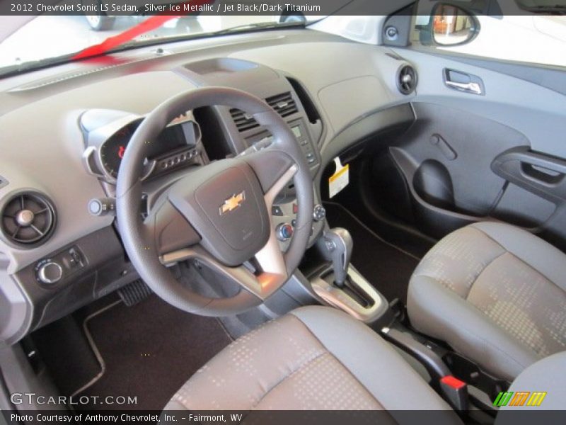 Jet Black/Dark Titanium Interior - 2012 Sonic LS Sedan 