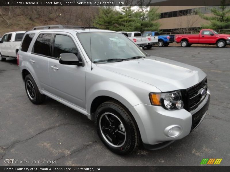 Ingot Silver Metallic / Charcoal Black 2012 Ford Escape XLT Sport AWD