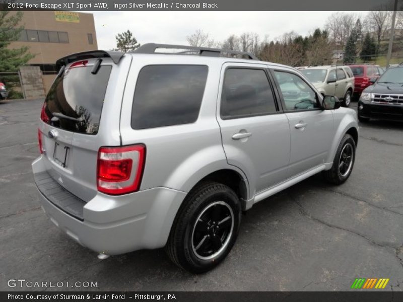 Ingot Silver Metallic / Charcoal Black 2012 Ford Escape XLT Sport AWD