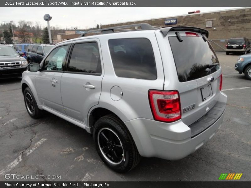 Ingot Silver Metallic / Charcoal Black 2012 Ford Escape XLT Sport AWD