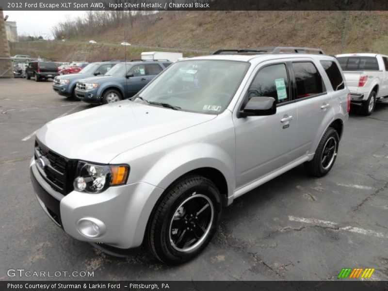 Ingot Silver Metallic / Charcoal Black 2012 Ford Escape XLT Sport AWD