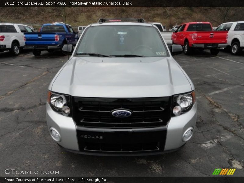 Ingot Silver Metallic / Charcoal Black 2012 Ford Escape XLT Sport AWD