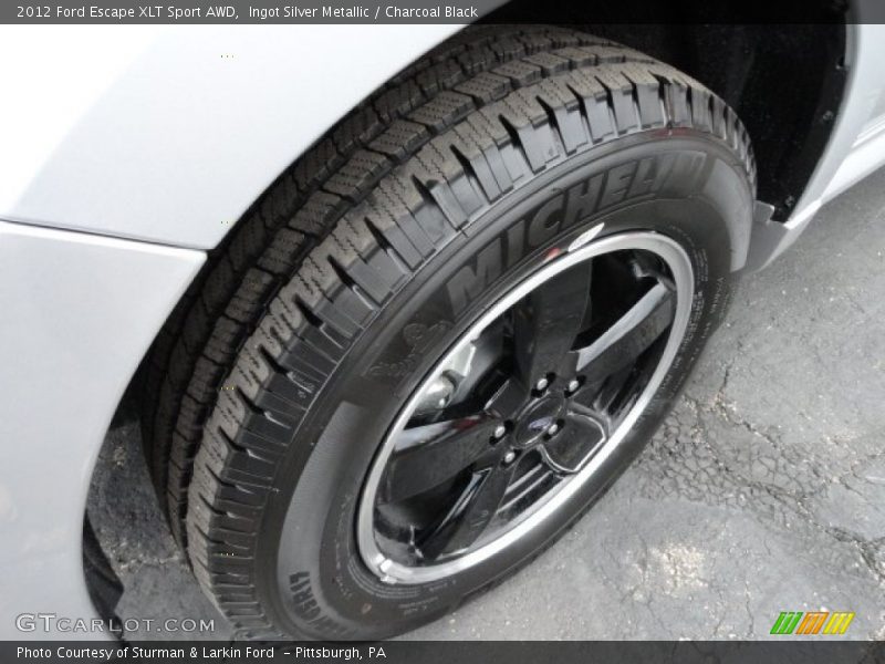 Ingot Silver Metallic / Charcoal Black 2012 Ford Escape XLT Sport AWD