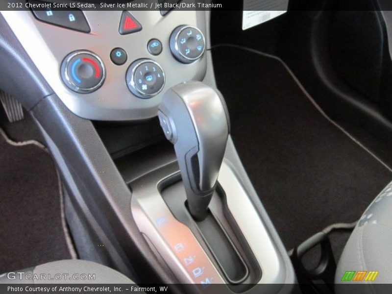  2012 Sonic LS Sedan 6 Speed Automatic Shifter