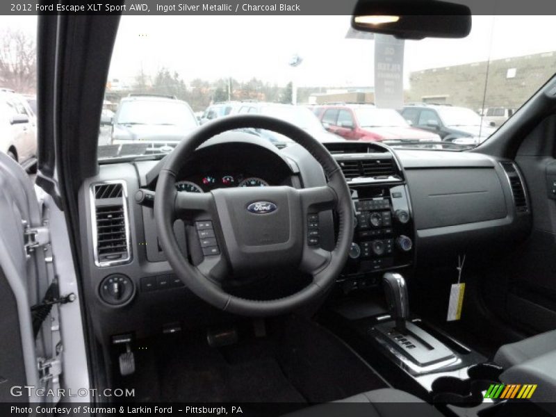 Ingot Silver Metallic / Charcoal Black 2012 Ford Escape XLT Sport AWD