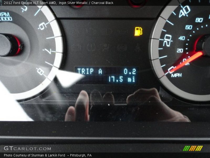Ingot Silver Metallic / Charcoal Black 2012 Ford Escape XLT Sport AWD