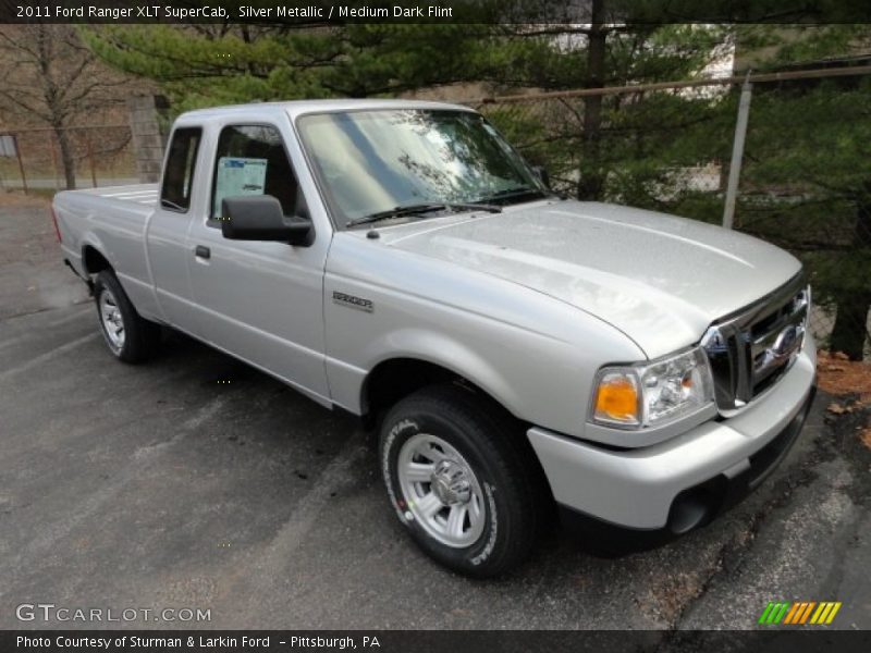 Silver Metallic / Medium Dark Flint 2011 Ford Ranger XLT SuperCab