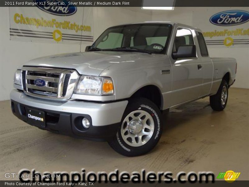 Silver Metallic / Medium Dark Flint 2011 Ford Ranger XLT SuperCab