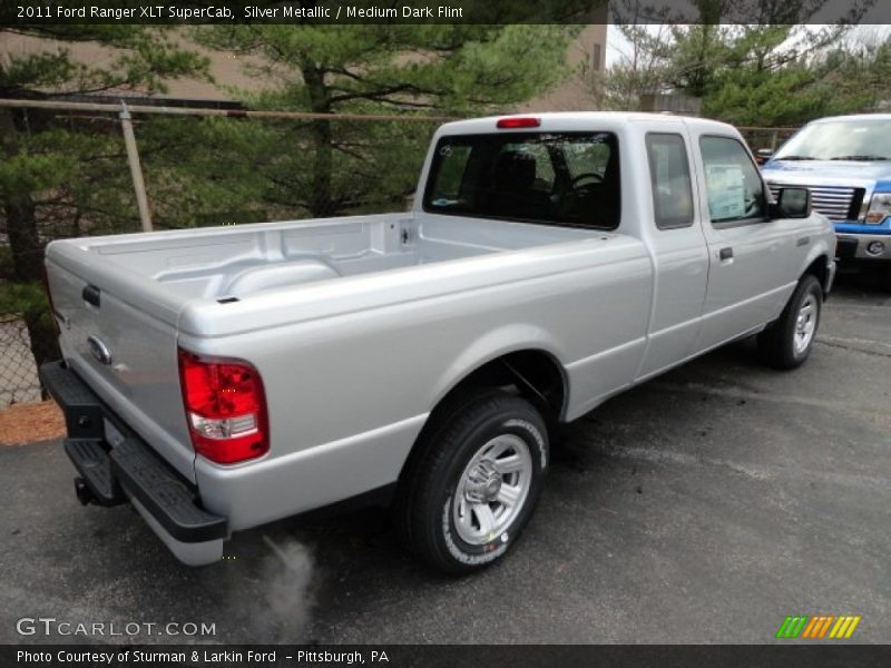 Silver Metallic / Medium Dark Flint 2011 Ford Ranger XLT SuperCab