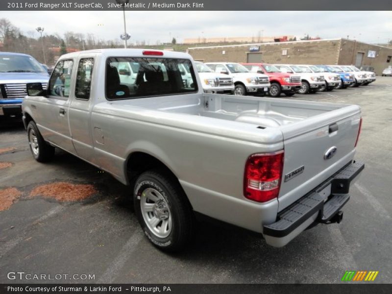 Silver Metallic / Medium Dark Flint 2011 Ford Ranger XLT SuperCab