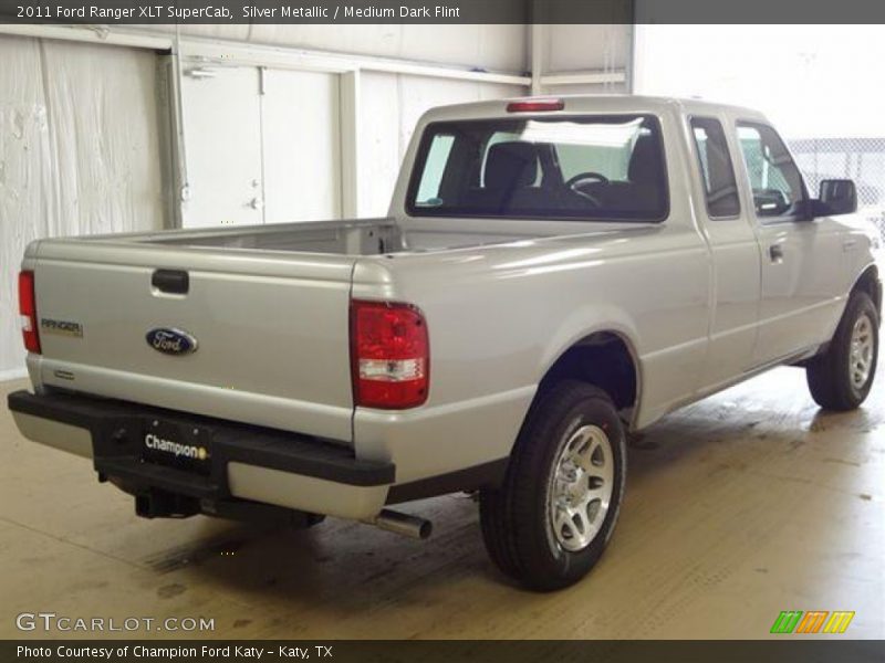Silver Metallic / Medium Dark Flint 2011 Ford Ranger XLT SuperCab