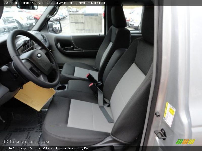 Silver Metallic / Medium Dark Flint 2011 Ford Ranger XLT SuperCab