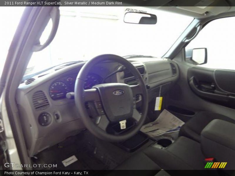 Silver Metallic / Medium Dark Flint 2011 Ford Ranger XLT SuperCab