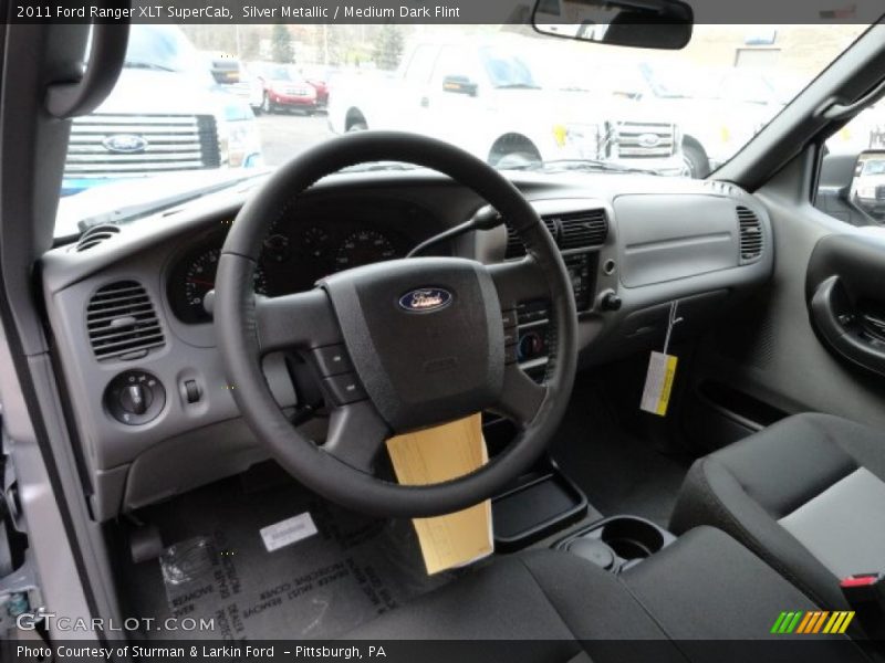 Silver Metallic / Medium Dark Flint 2011 Ford Ranger XLT SuperCab