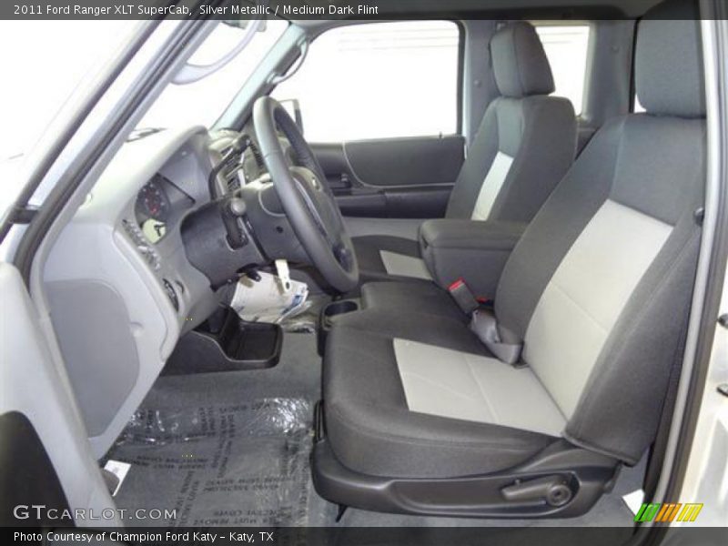 Silver Metallic / Medium Dark Flint 2011 Ford Ranger XLT SuperCab