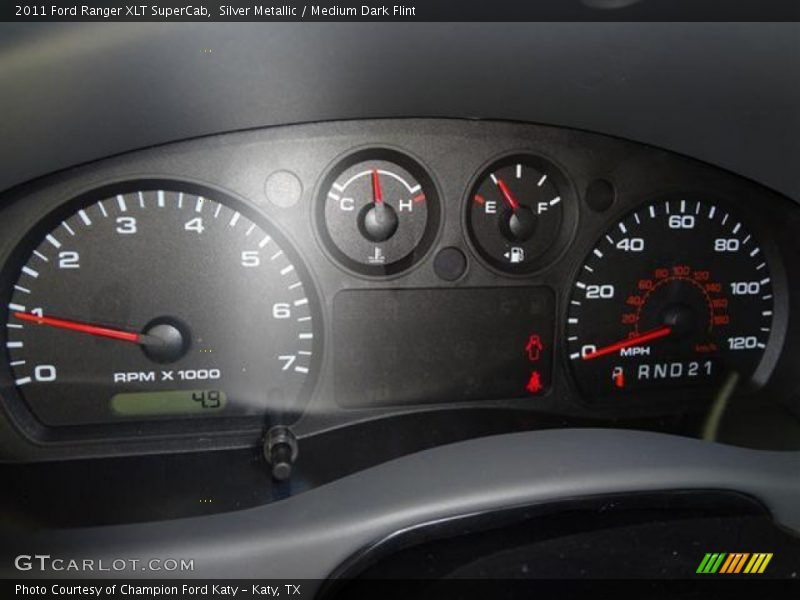 Silver Metallic / Medium Dark Flint 2011 Ford Ranger XLT SuperCab