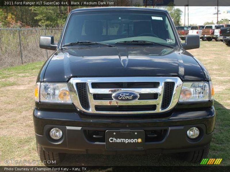 Black / Medium Dark Flint 2011 Ford Ranger XLT SuperCab 4x4
