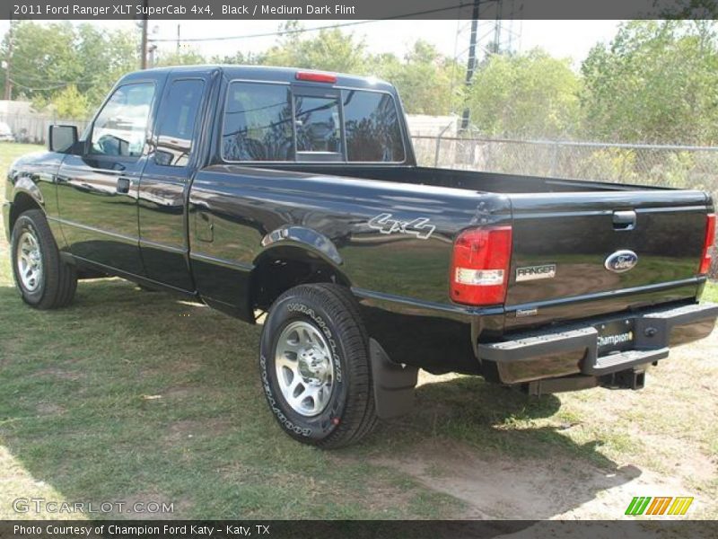 Black / Medium Dark Flint 2011 Ford Ranger XLT SuperCab 4x4
