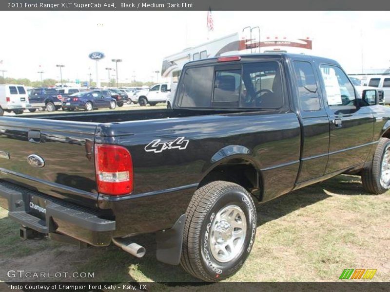 Black / Medium Dark Flint 2011 Ford Ranger XLT SuperCab 4x4