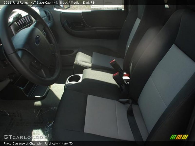 Black / Medium Dark Flint 2011 Ford Ranger XLT SuperCab 4x4