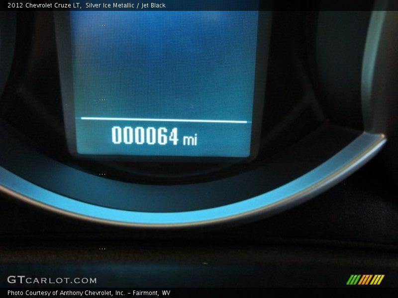 Silver Ice Metallic / Jet Black 2012 Chevrolet Cruze LT