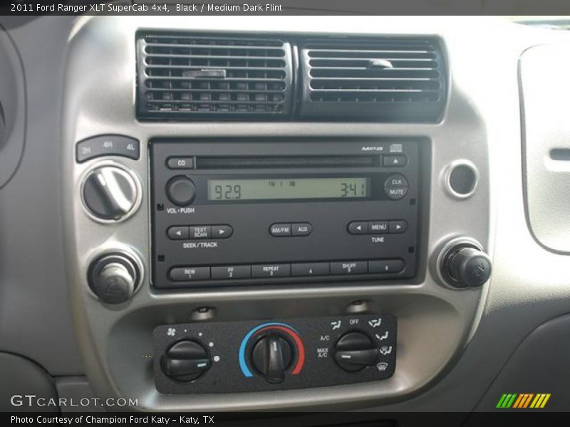 Black / Medium Dark Flint 2011 Ford Ranger XLT SuperCab 4x4