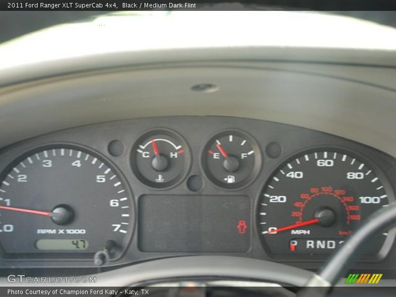 Black / Medium Dark Flint 2011 Ford Ranger XLT SuperCab 4x4