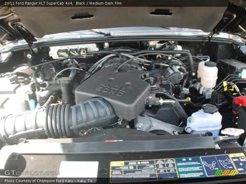 Black / Medium Dark Flint 2011 Ford Ranger XLT SuperCab 4x4