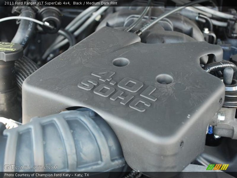 Black / Medium Dark Flint 2011 Ford Ranger XLT SuperCab 4x4