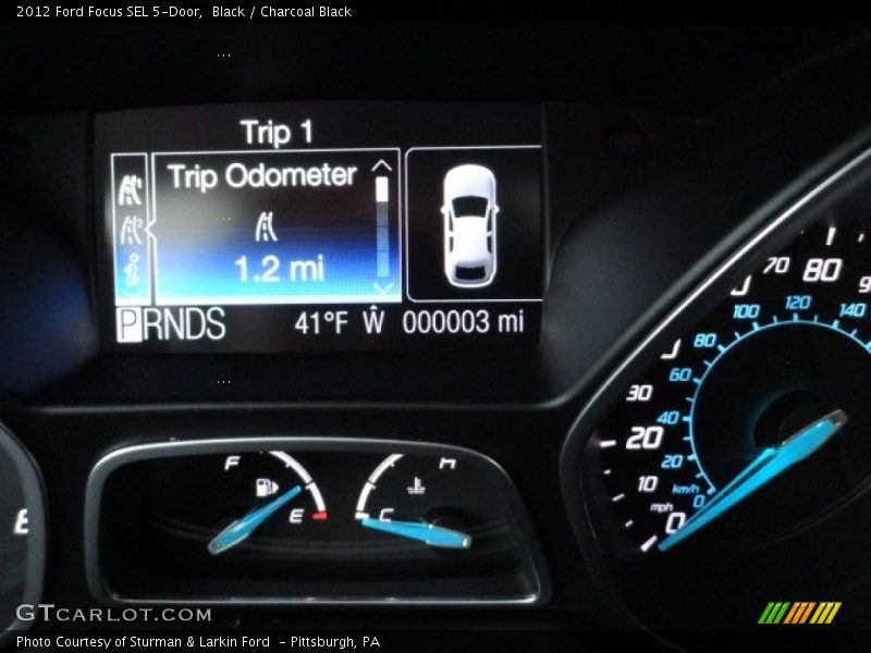 Black / Charcoal Black 2012 Ford Focus SEL 5-Door
