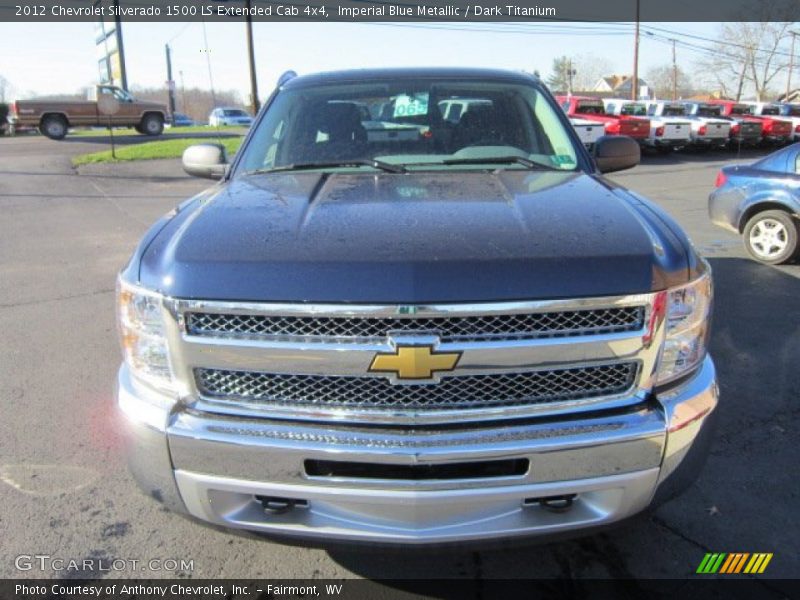 Imperial Blue Metallic / Dark Titanium 2012 Chevrolet Silverado 1500 LS Extended Cab 4x4