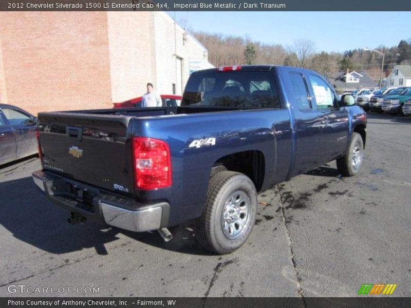 Imperial Blue Metallic / Dark Titanium 2012 Chevrolet Silverado 1500 LS Extended Cab 4x4