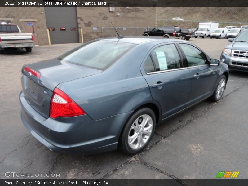 Steel Blue Metallic / Charcoal Black 2012 Ford Fusion SE