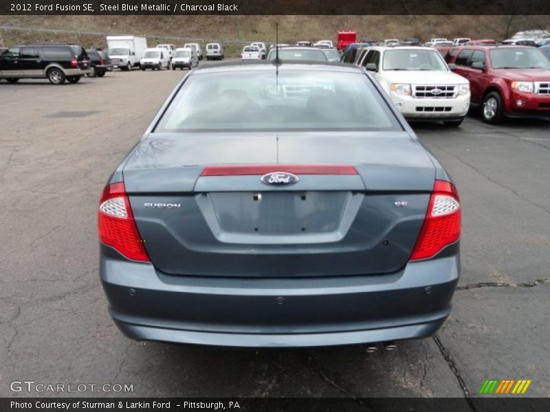 Steel Blue Metallic / Charcoal Black 2012 Ford Fusion SE