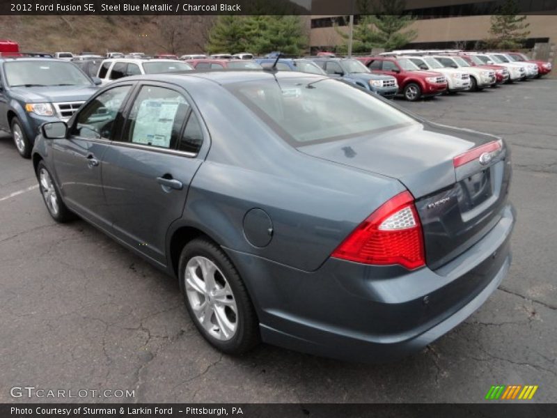 Steel Blue Metallic / Charcoal Black 2012 Ford Fusion SE