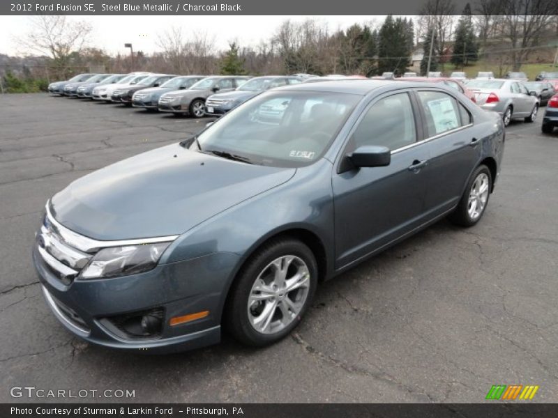 Steel Blue Metallic / Charcoal Black 2012 Ford Fusion SE
