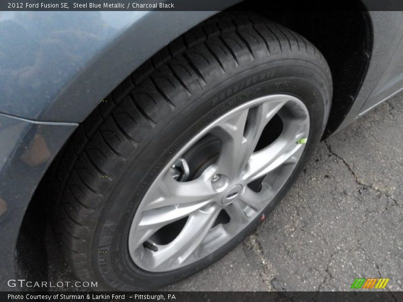 Steel Blue Metallic / Charcoal Black 2012 Ford Fusion SE