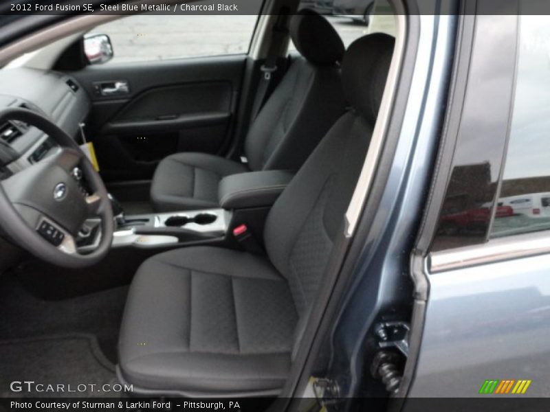 Steel Blue Metallic / Charcoal Black 2012 Ford Fusion SE