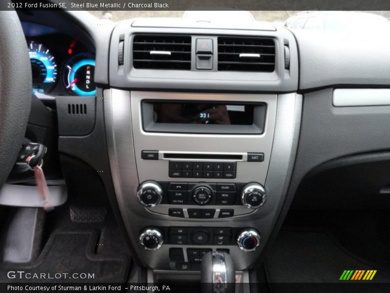 Steel Blue Metallic / Charcoal Black 2012 Ford Fusion SE